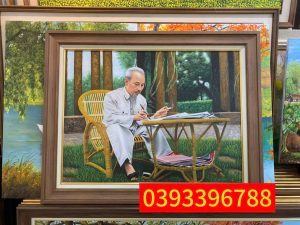 Tranh Bác Hồ, tranh Bác Hồ ngồi làm việc