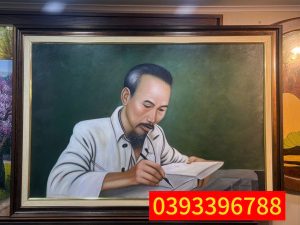 Tranh Bác Hồ, tranh Bác Hồ ngồi làm việc