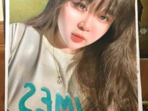 Tranh chân dung - Tranh chân dung cô gái sơn dầu