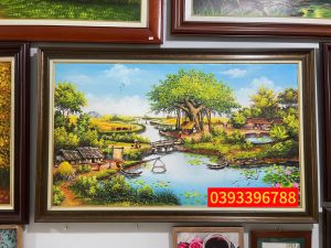 Tranh đồng quê - Tranh sơn dầu đồng quê