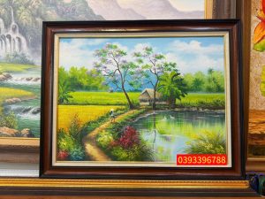 Tranh phong cảnh đồng quê Việt Nam