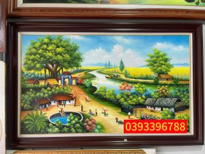 Tranh đồng quê - Tranh sơn dầu đồng quê