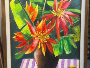 Tranh hoa chuối - Tranh sơn dầu hoa chuối