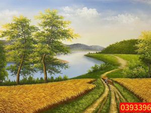 100 Mẫu tranh đồng quê đẹp nhất