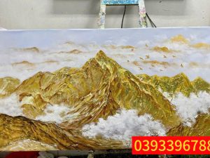 Tranh núi phú sĩ - Tranh sơn dầu núi phú sĩ