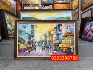 Tranh phố cổ Hà Nội treo tường đẹp