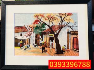 Tranh phố cổ - Tranh sơn dầu Hà Nội, tranh phong cảnh