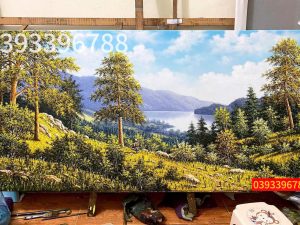 Tranh phong cảnh rừng cây thiên nhiên