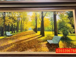 Tranh phong cảnh thiên nhiên mùa thu - Tranh phong cảnh đẹp lãng mạn