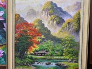 Tranh phong cảnh núi, tranh sơn dầu phong cảnh núi đẹp