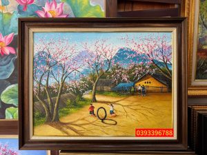 Tranh phong cảnh tây bắc đẹp - Tranh sơn dầu phong cảnh Tây Bắc