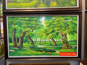 Tranh phong cảnh rừng cây, tranh sơn dầu phong cảnh đẹp
