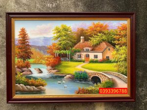 Tranh phong cảnh thiên nhiên Châu Âu  đẹp, tranh phong cảnh