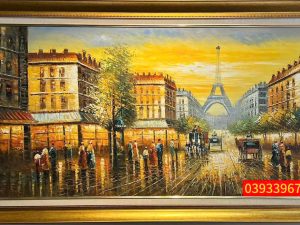 Tranh phong cảnh Châu âu, tranh sơn dầu phong cảnh đẹp