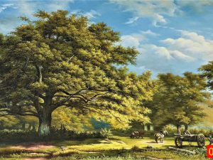 Tranh phong cảnh Châu âu, tranh sơn dầu phong cảnh đẹp