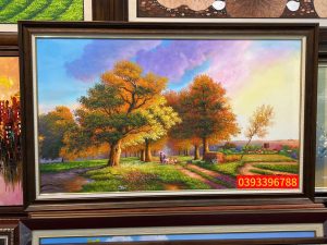 Tranh phong cảnh Châu âu, tranh sơn dầu phong cảnh đẹp