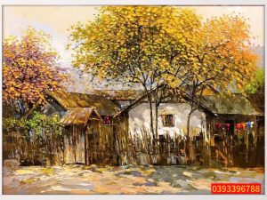 Tranh phong cảnh đẹp, tranh sơn dầu phong cảnh Tây bắc