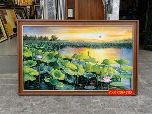 Tranh Hoa Sen – Nét Đẹp Thuần Khiết