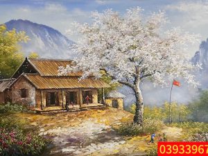 Tranh phong cảnh núi rừng Tây Bắc - Tranh phong cảnh đẹp